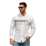 Hugo Boss Premium Oxford Cotton Designer Shirt – Full Sleeves