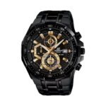 Casio Edifice Premium Black–Gold Chrono Watch